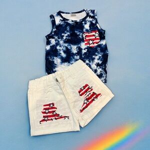 Patriotic 2 Piece Set Girls 5T